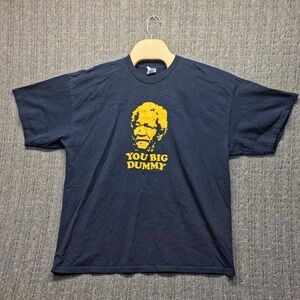 Fred Sanford T-Shirt You Big Dummy Sanford & Son Men's 2XL Sitcom Comedy Blue